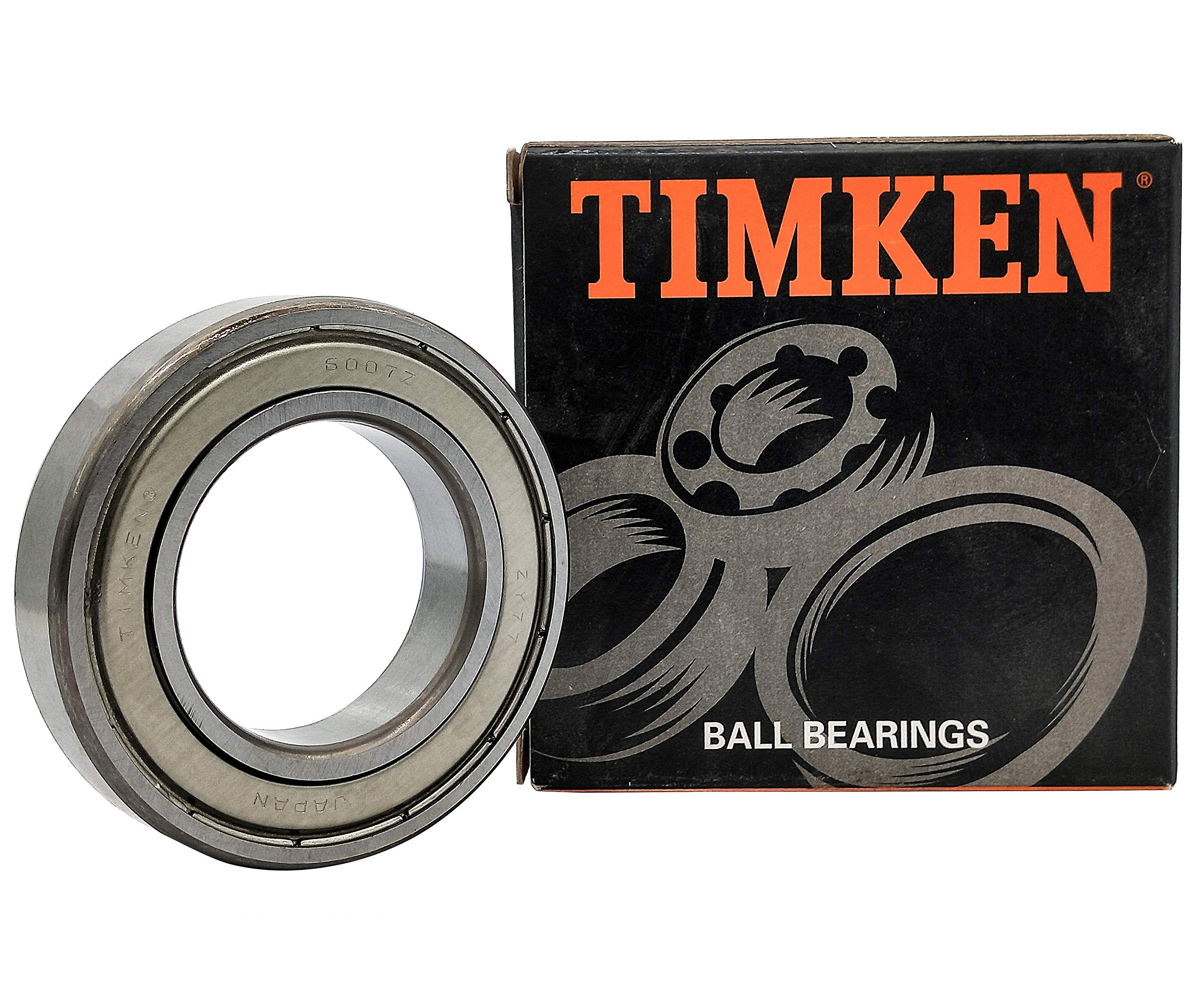 グッキ TIMKEN 6007-ZZ 2 Pcs Double Metal Seal Bearings 35x62x14mm, Pre